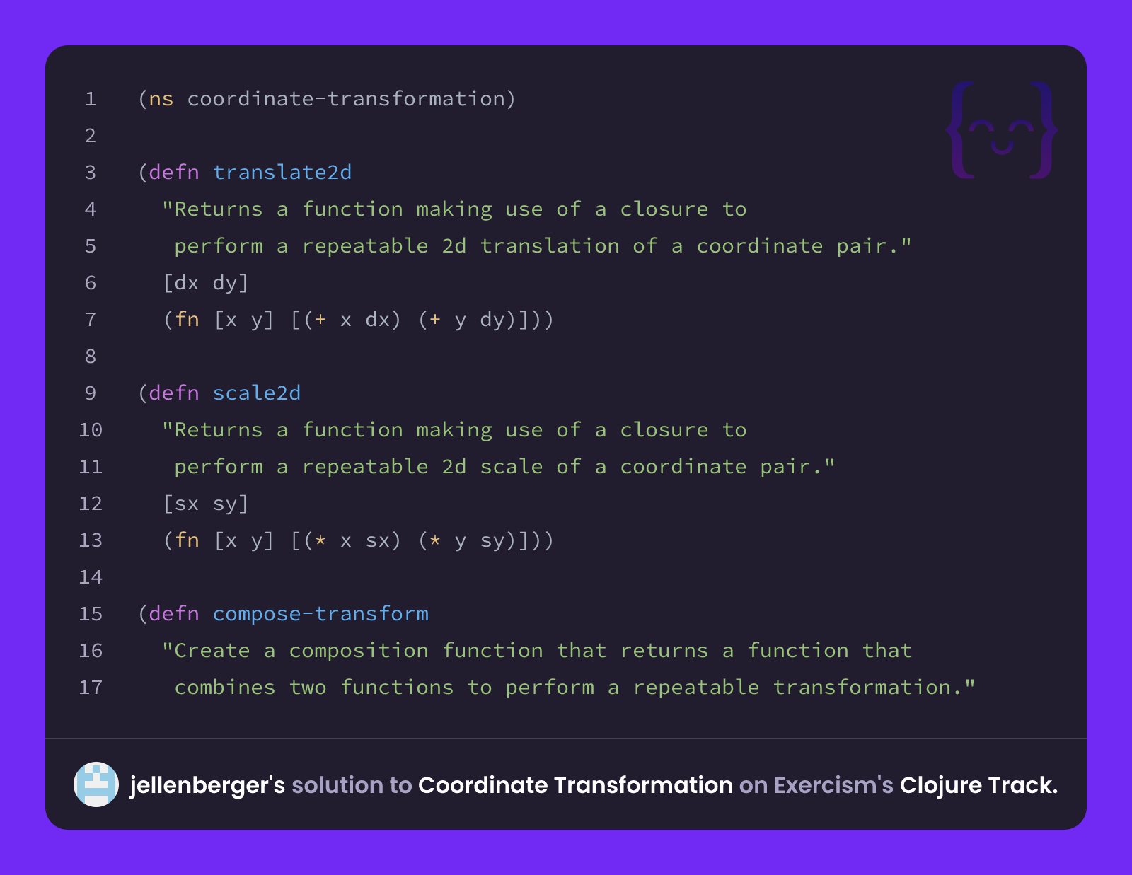 jellenberger's solution for Coordinate Transformation in Clojure on ...