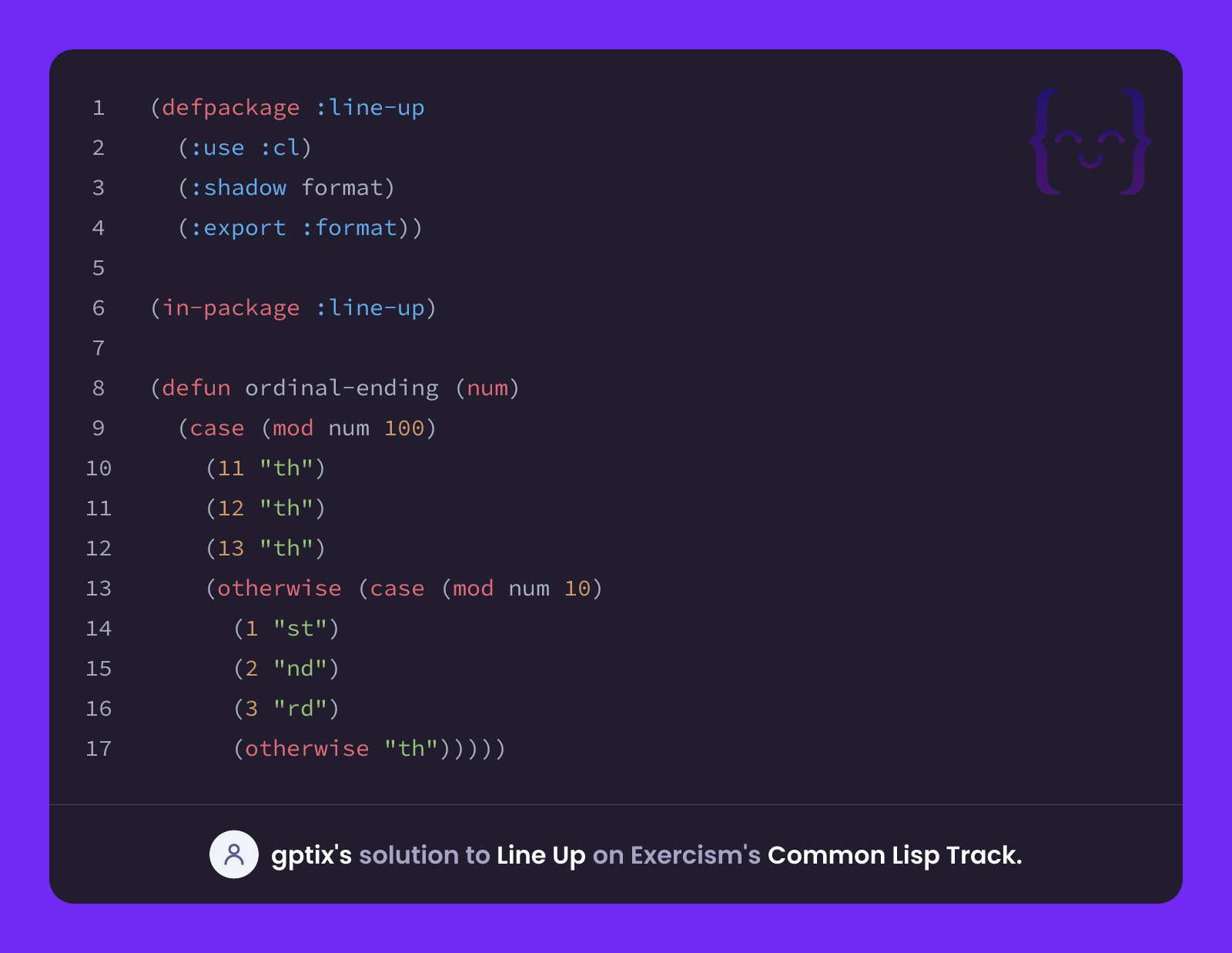 gptix's solution for Line Up in Common Lisp on Exercism