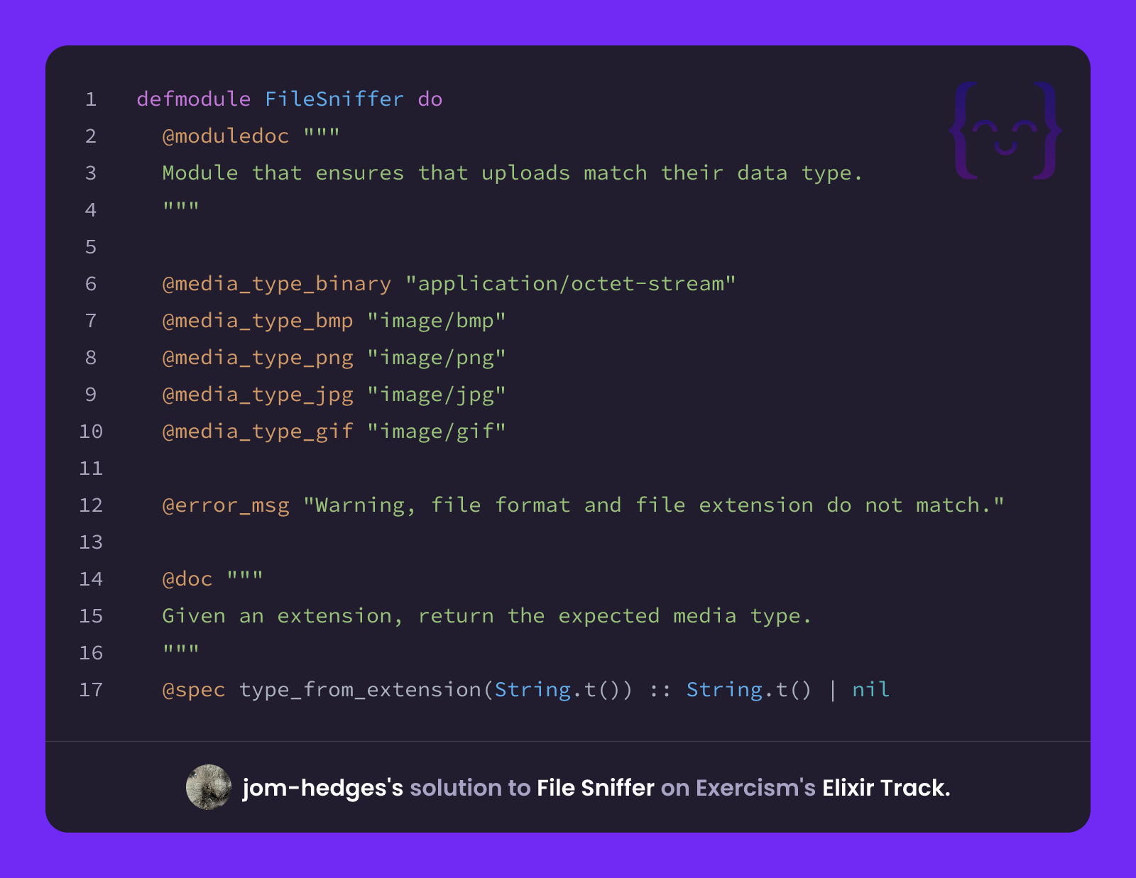 jom-hedges's solution for File Sniffer in Elixir on Exercism