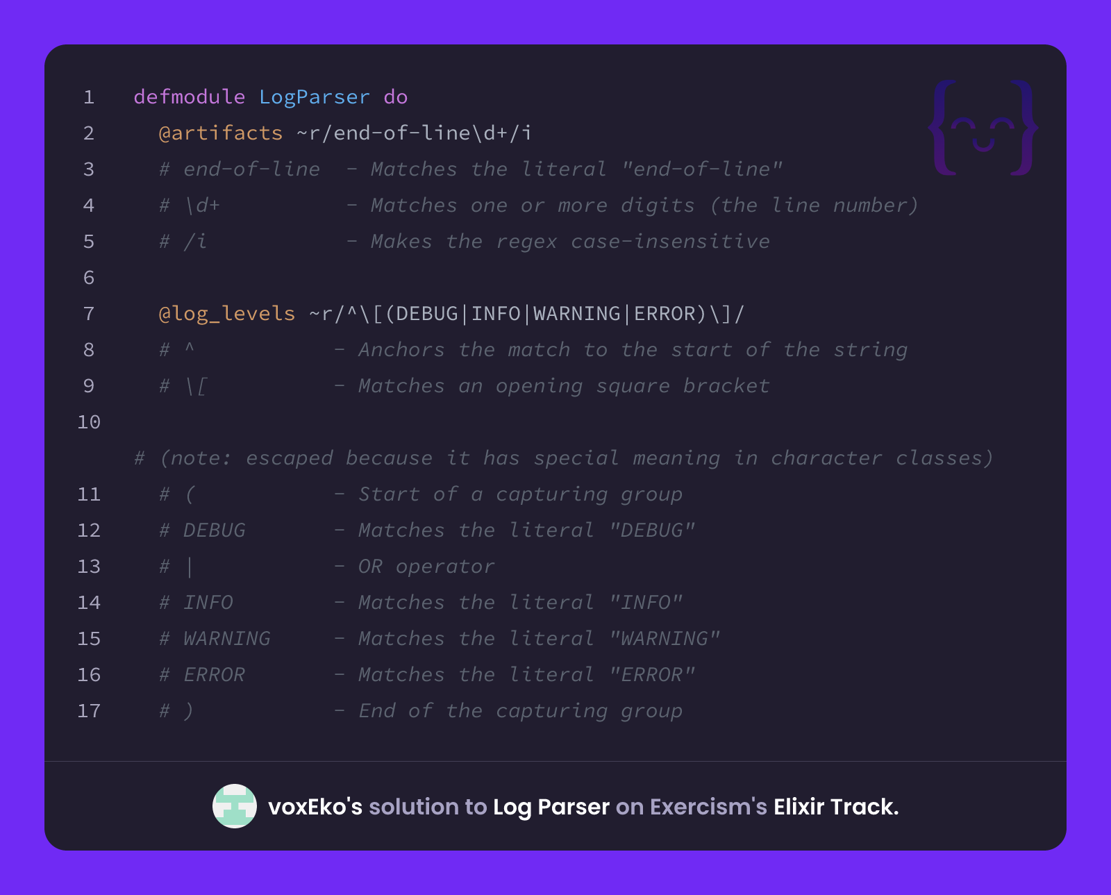 voxEko's solution for Log Parser in Elixir on Exercism