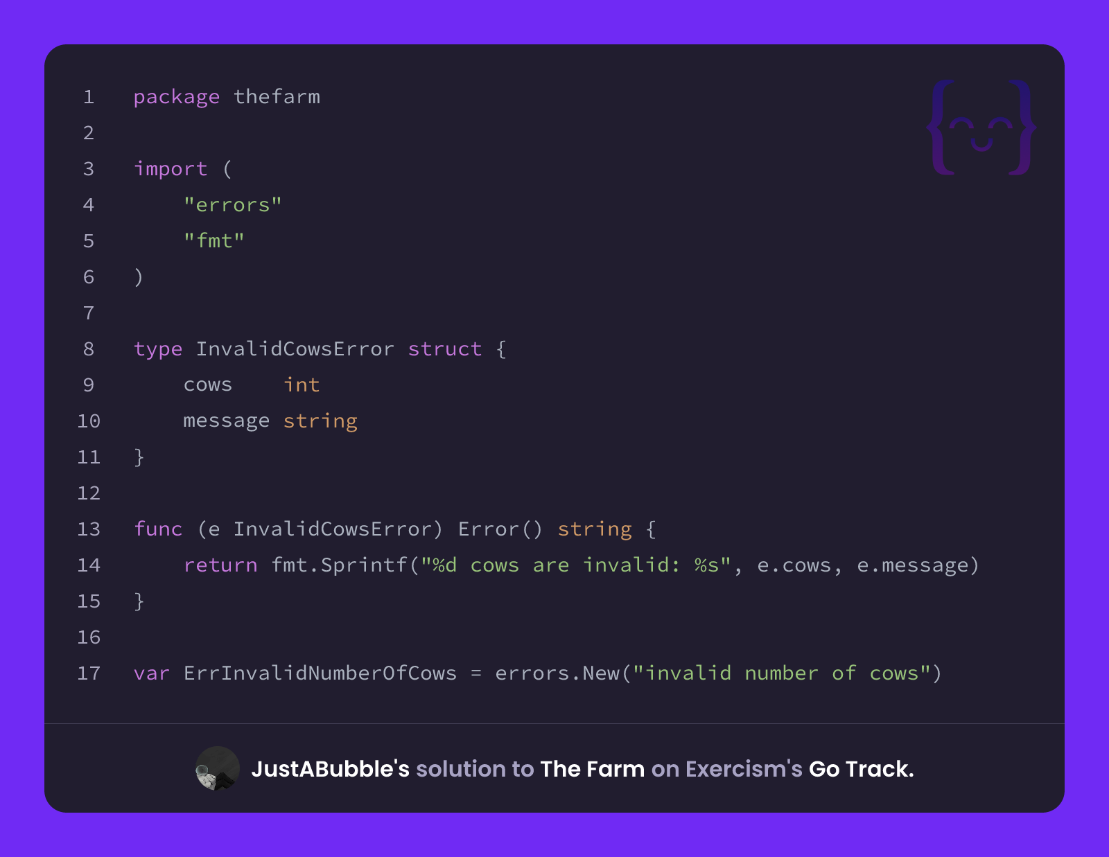 JustABubble's solution for The Farm in Go on Exercism