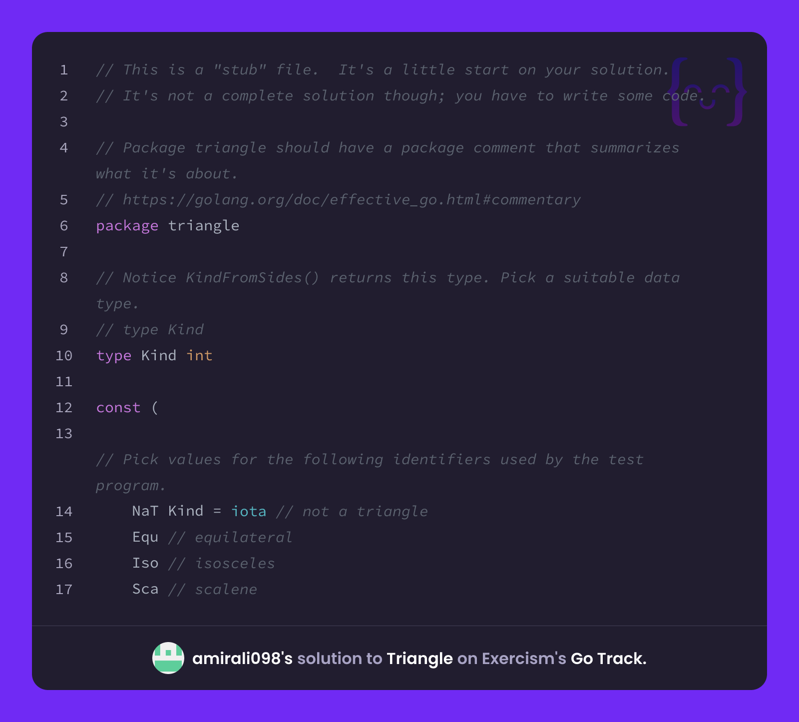 amirali098's solution for Triangle in Go on Exercism