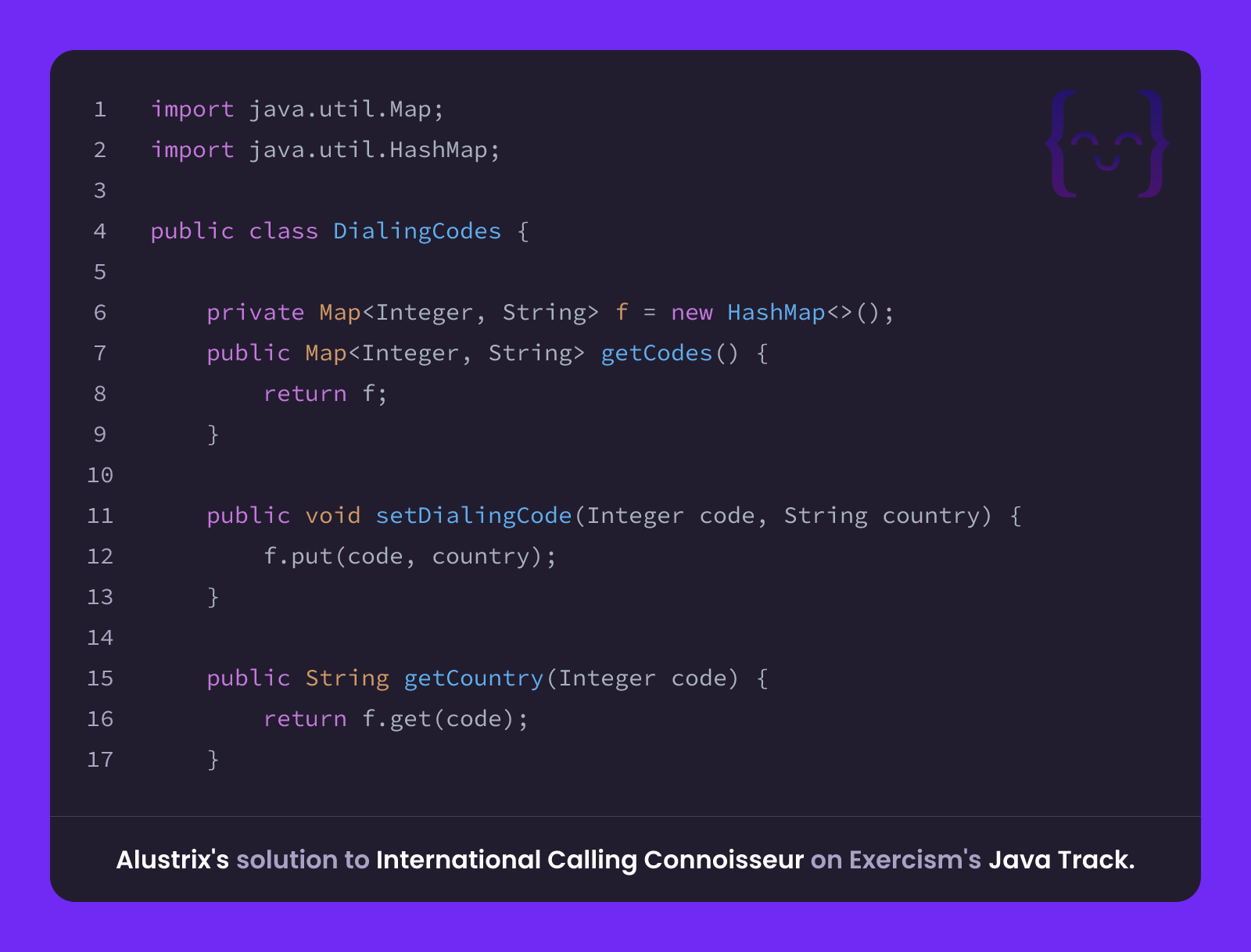 Alustrix's solution for International Calling Connoisseur in Java on ...