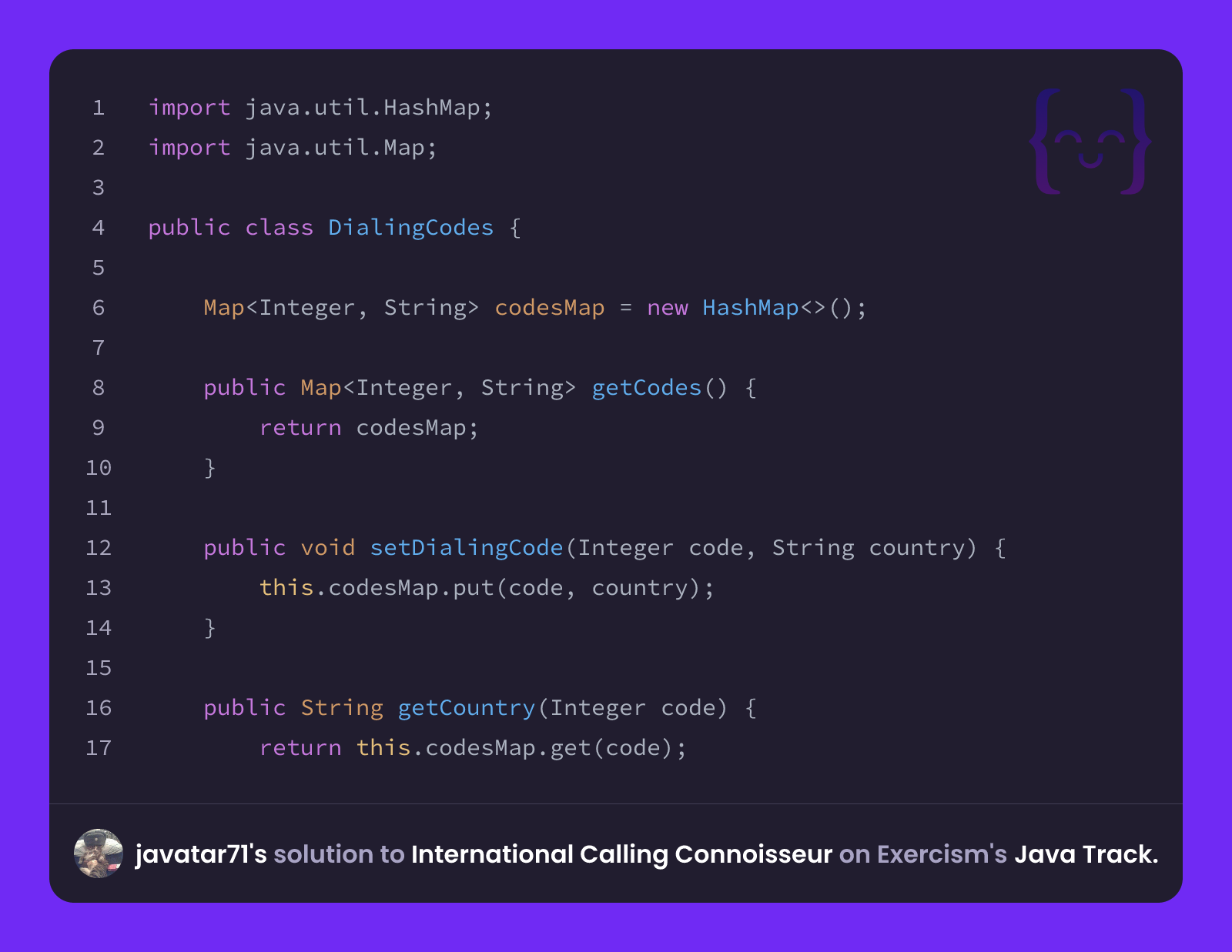 javatar71's solution for International Calling Connoisseur in Java on ...