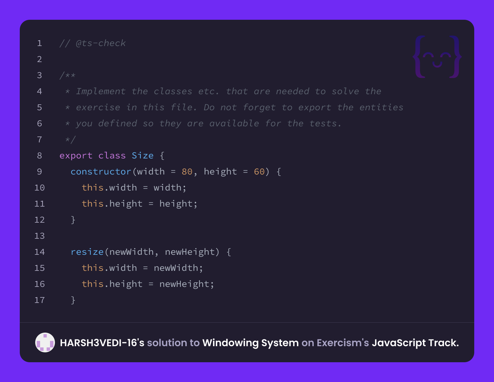 HARSH3VEDI-16's solution for Windowing System in JavaScript on Exercism