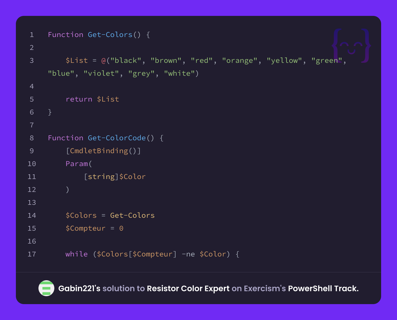 Gabin221's solution for Resistor Color Expert in PowerShell on Exercism