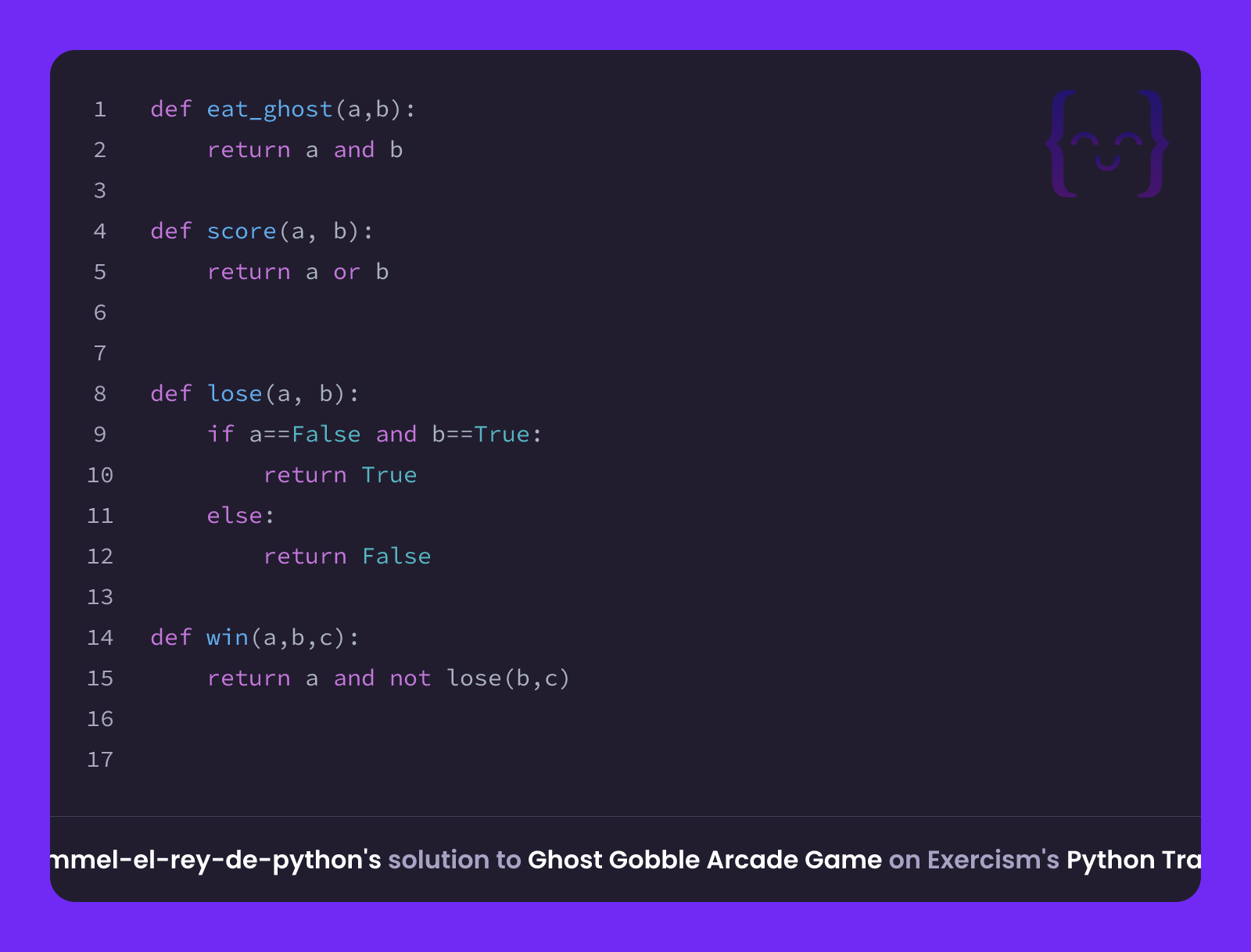 Rommel-el-rey-de-python's solution for Ghost Gobble Arcade Game in ...