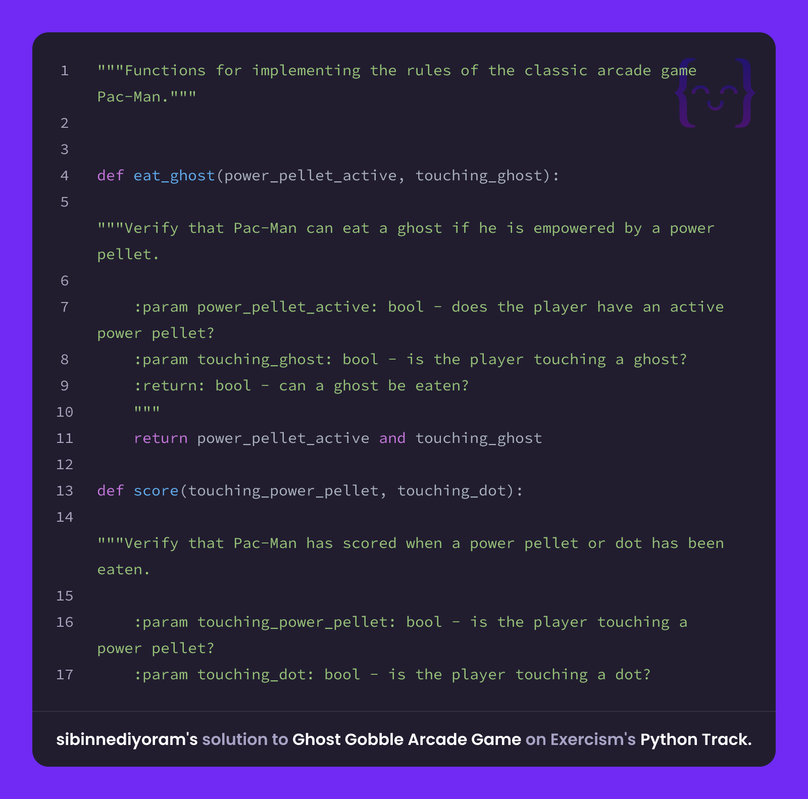 sibinnediyoram's solution for Ghost Gobble Arcade Game in Python on ...