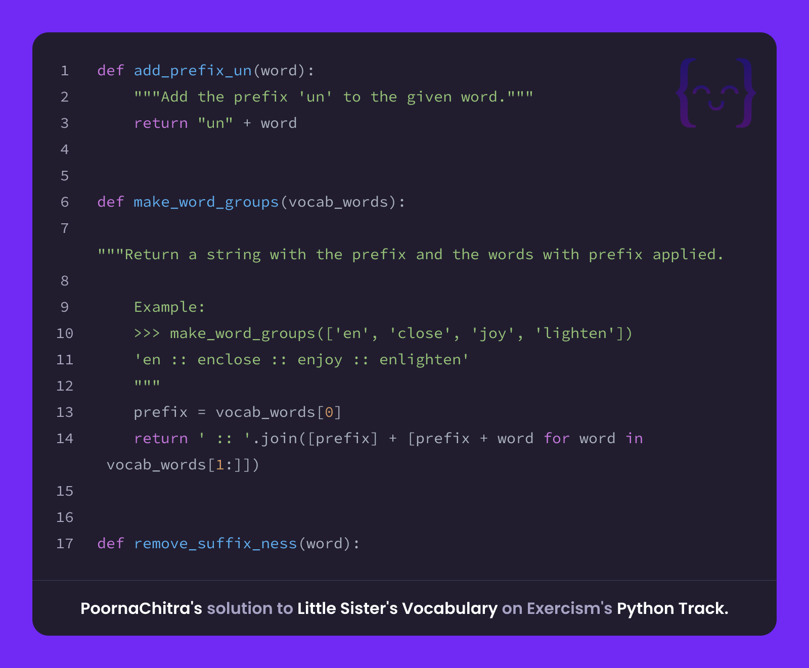 PoornaChitra's solution for Little Sister's Vocabulary in Python on ...