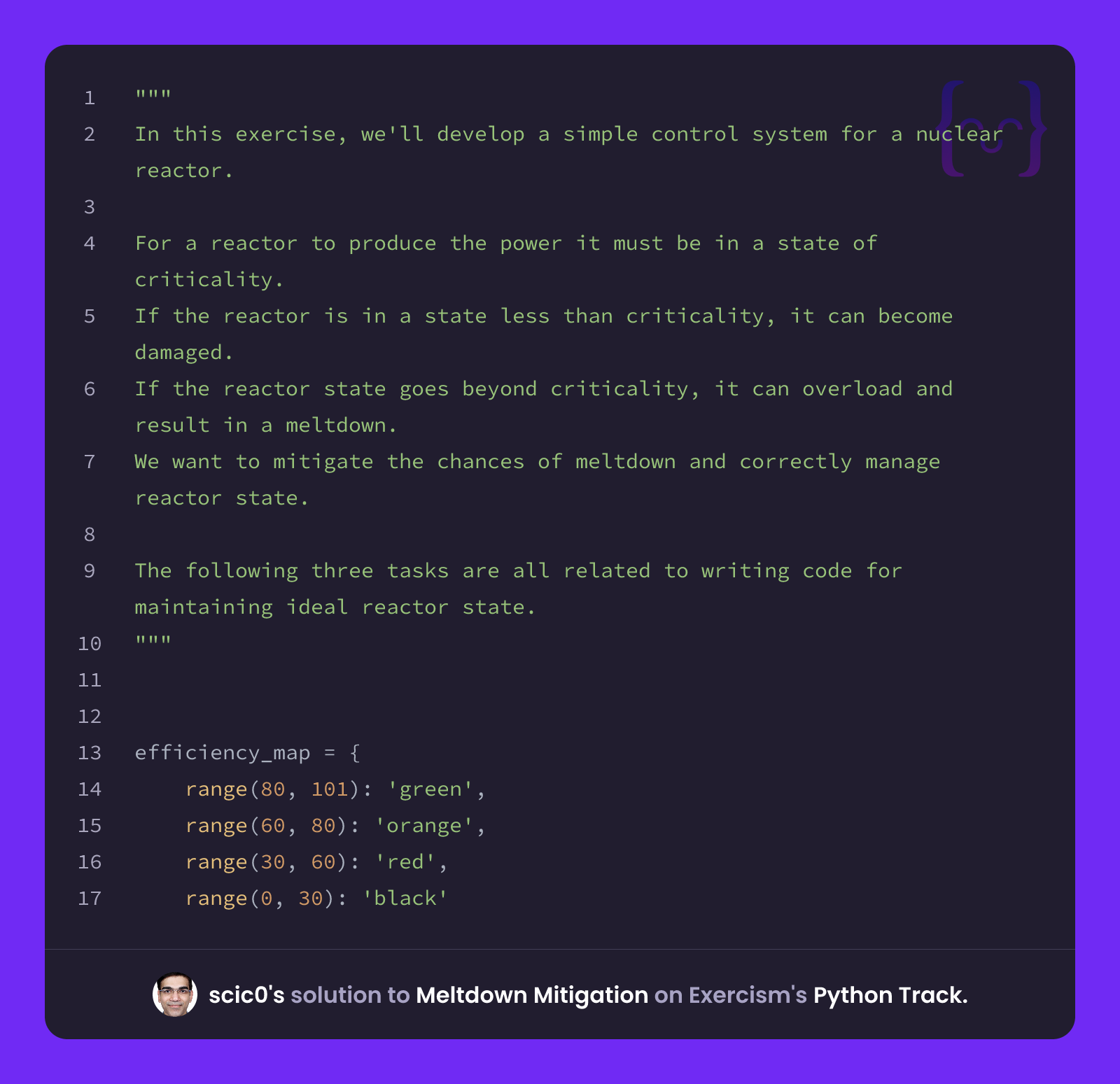 scic0's solution for Meltdown Mitigation in Python on Exercism