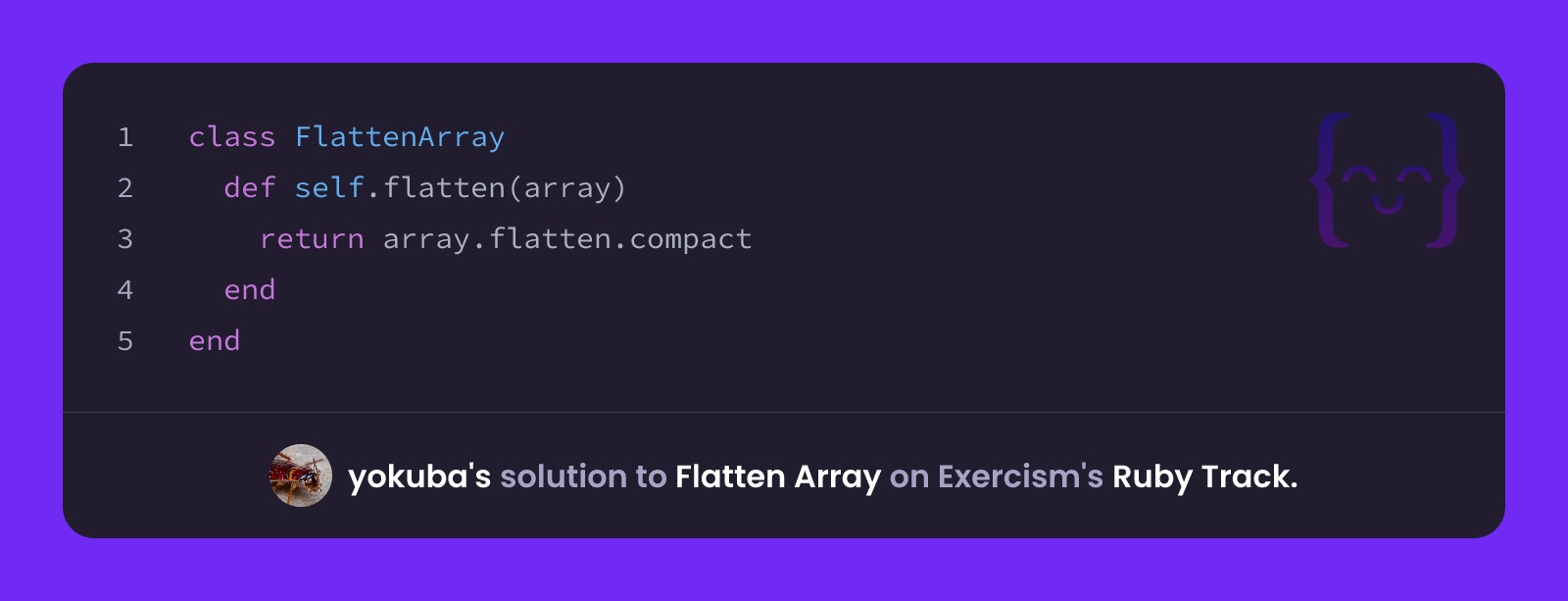 yokuba's solution for Flatten Array in Ruby on Exercism