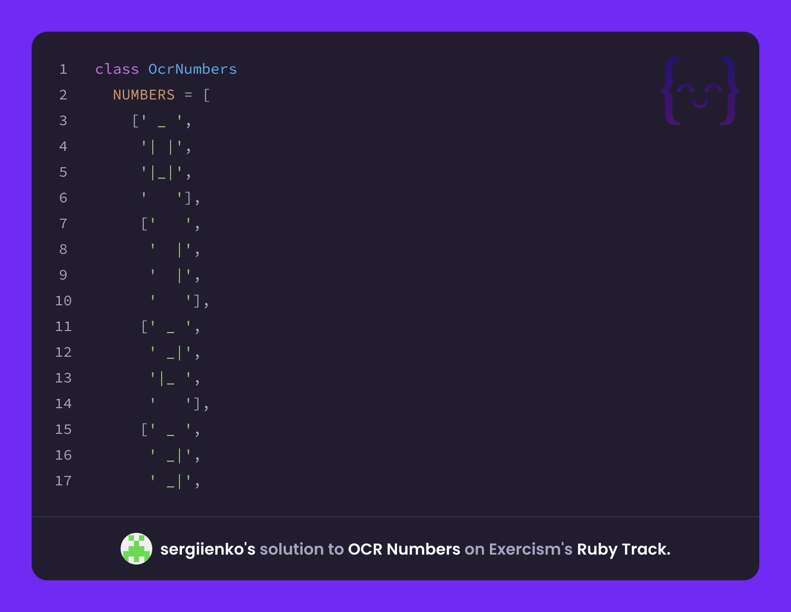 sergiienko's solution for OCR Numbers in Ruby on Exercism