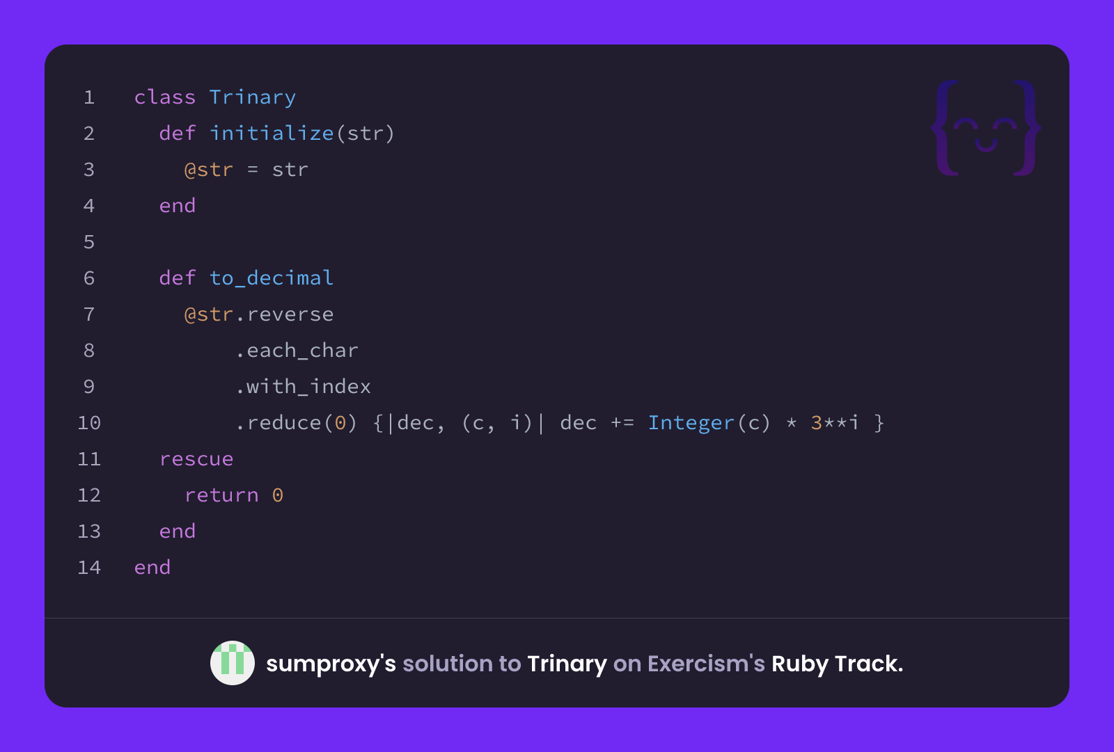 sumproxy's solution for Trinary in Ruby on Exercism