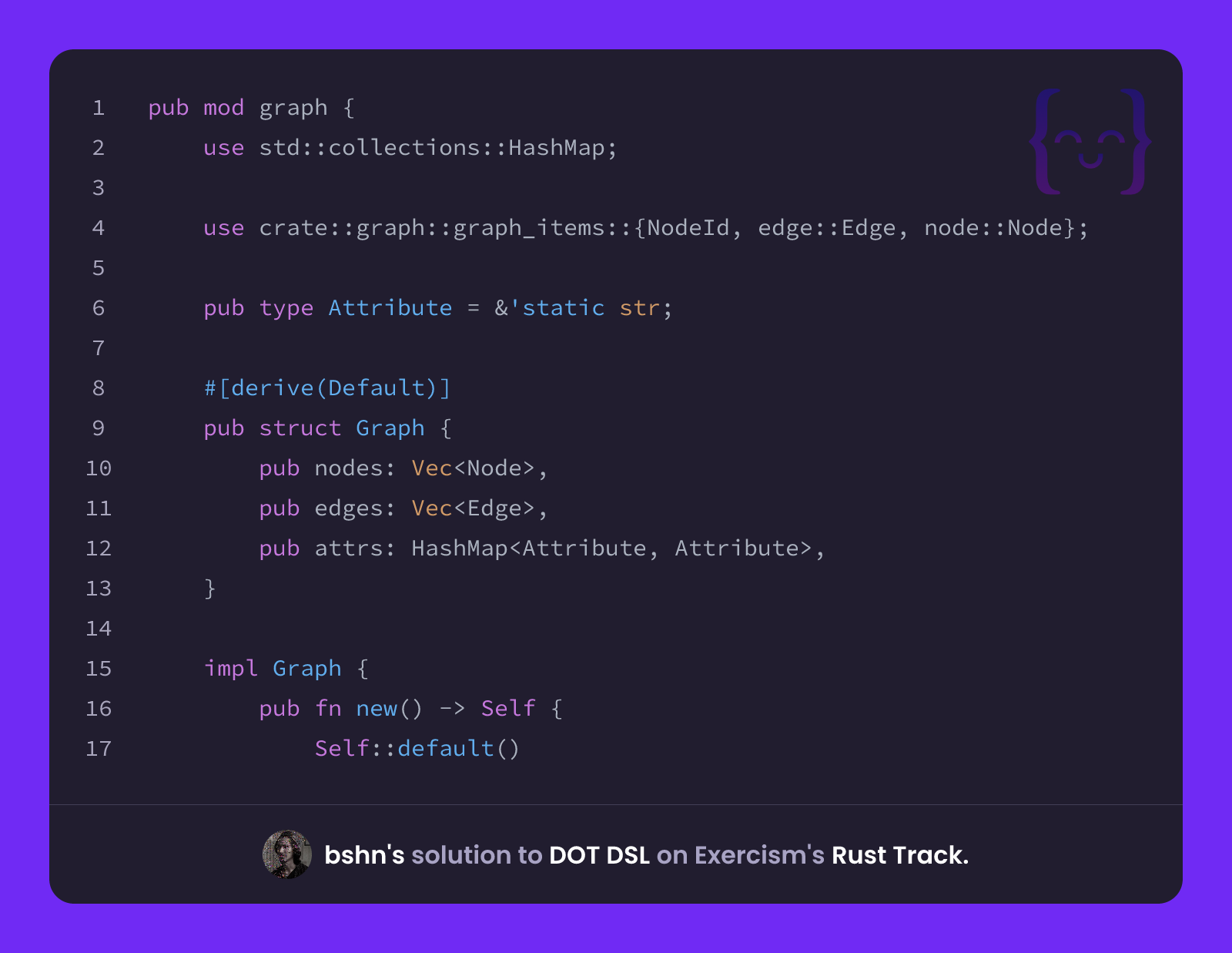 bshn's solution for DOT DSL in Rust on Exercism