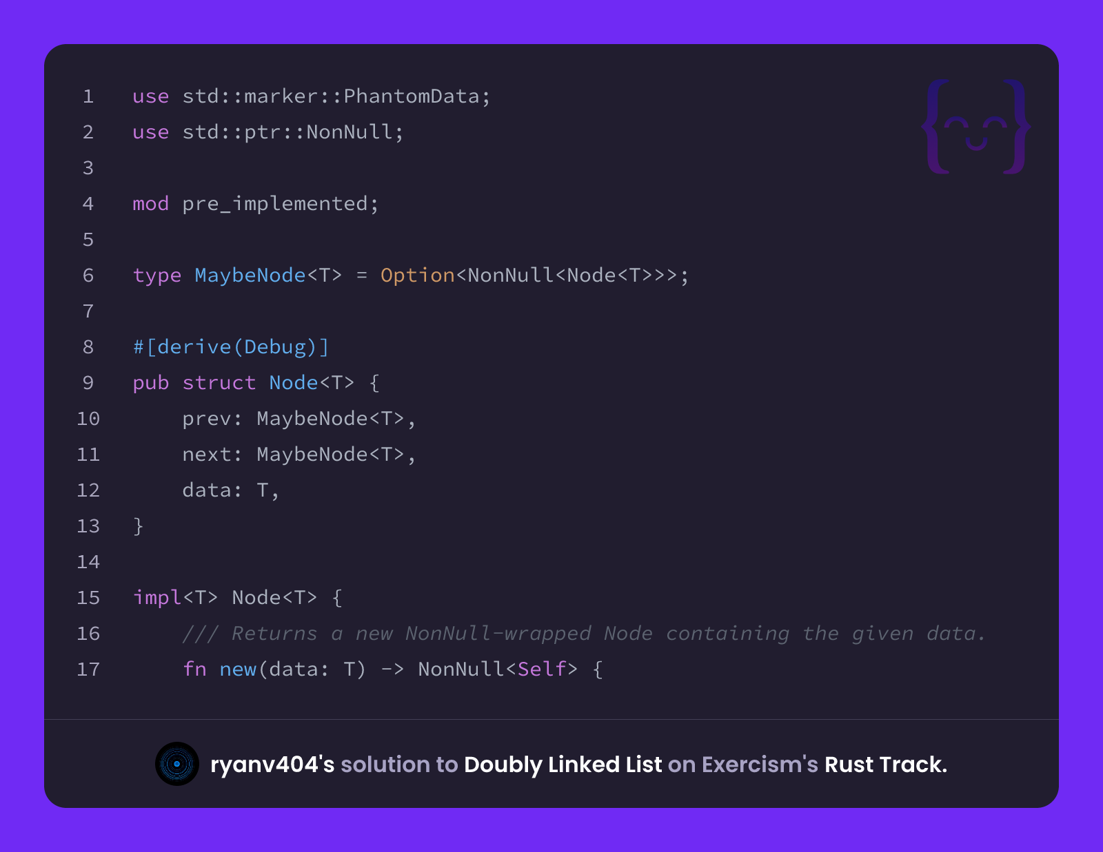 ryanv404's solution for Doubly Linked List in Rust on Exercism