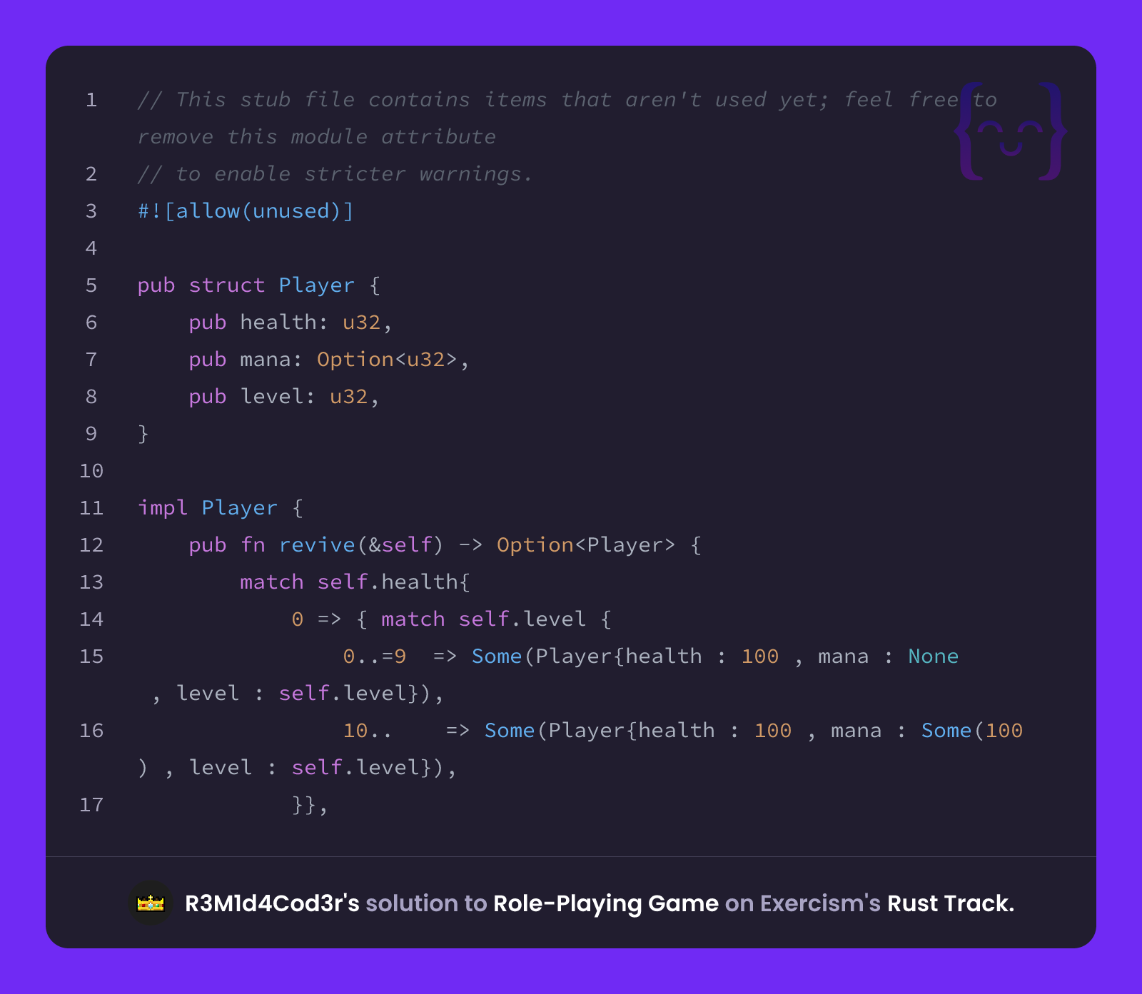 R3M1d4Cod3r's solution for Role-Playing Game in Rust on Exercism