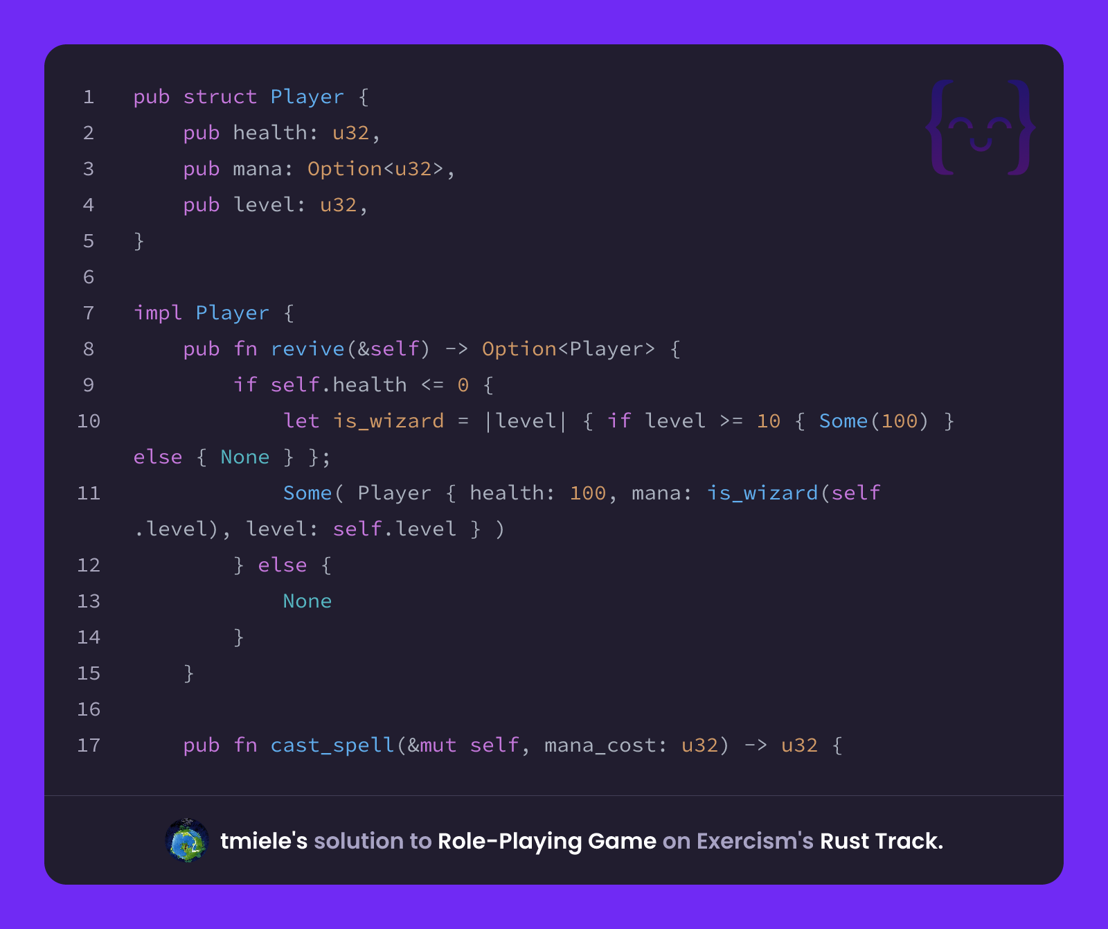 tmiele's solution for Role-Playing Game in Rust on Exercism