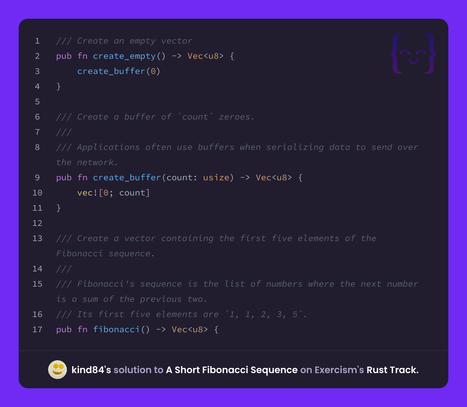 kind84's solution for A Short Fibonacci Sequence in Rust on Exercism