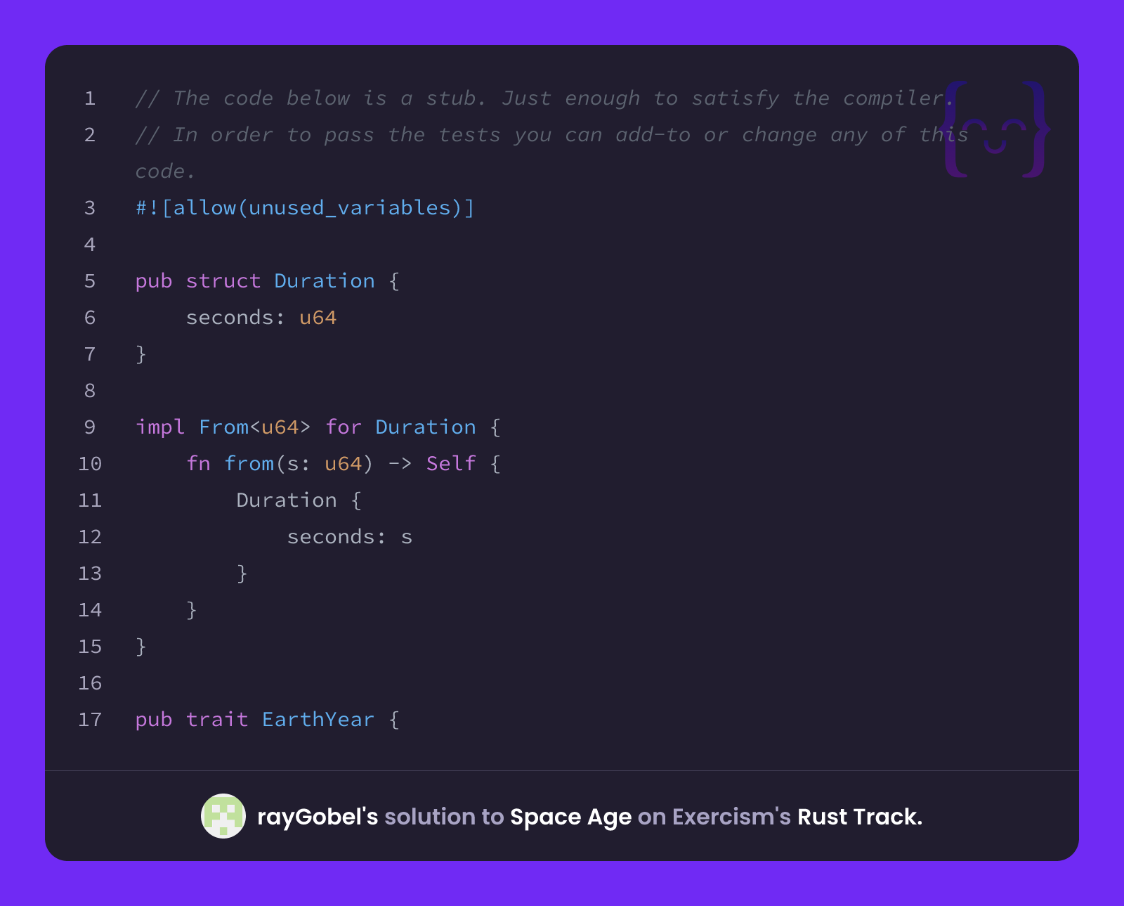 rayGobel's solution for Space Age in Rust on Exercism