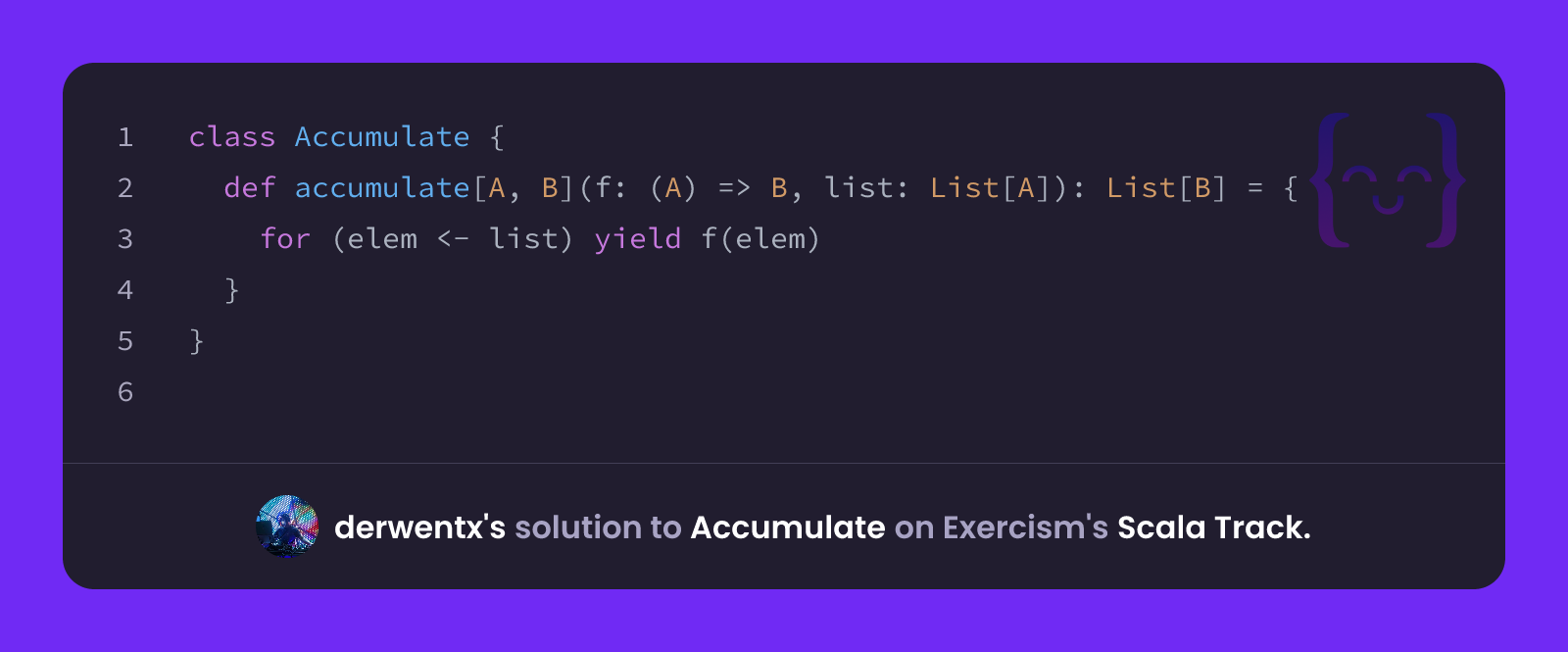 derwentx's solution for Accumulate in Scala on Exercism