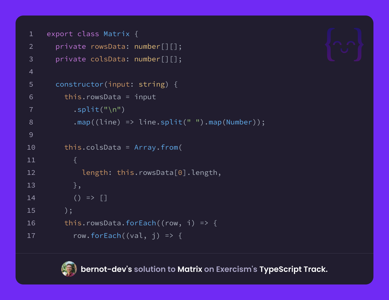 bernot-dev's solution for Matrix in TypeScript on Exercism